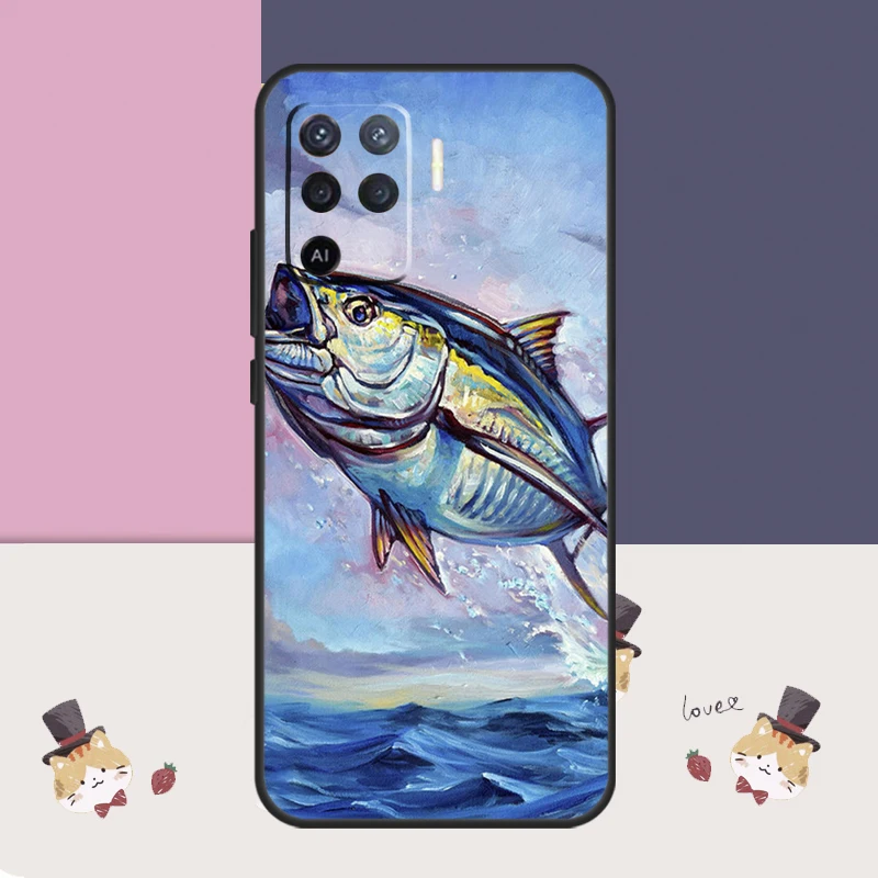 Bluefin Tuna For OPPO A57 A77 A17 A74 A94 A54 A5 A9 A53 S A15 A16 A76 A96 A52 A72 A18 A58 A78 A98 Case