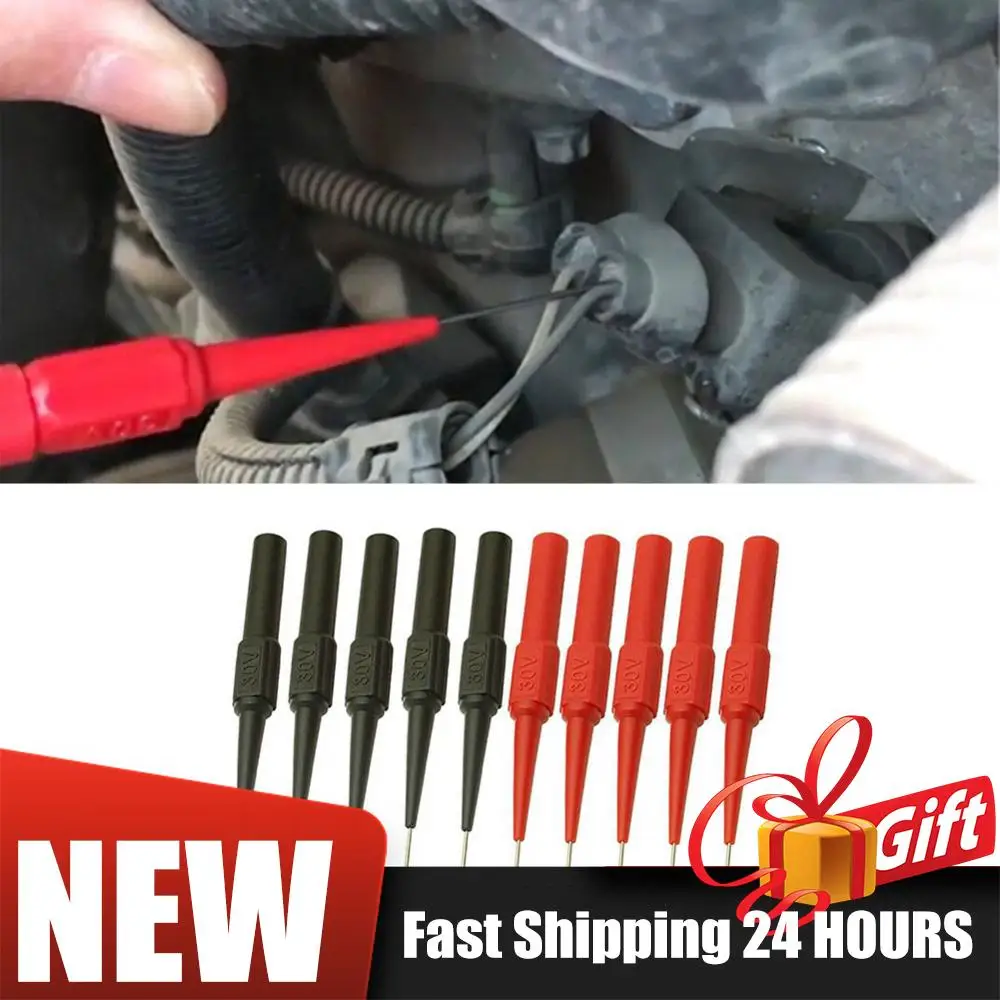 0.7MM Insulation Piercing Needle Non-destructive 10pcs Multimeter Test Probes Multimeter Test Probes Measuring Device Car Tool