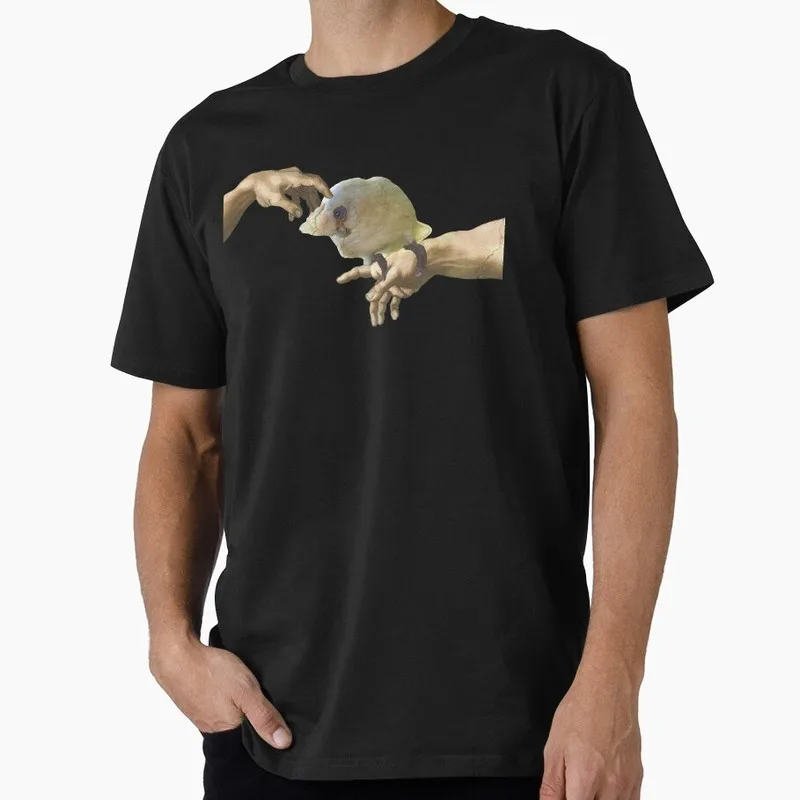 Creation of an Goffin's Cockatoo Michelangelo Funny Parrot Gift T-shirt for Birds Lover Short Sleeve Graphic Clothes