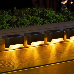 Impermeável LED Step Lamp Solar, Outdoor Jardim Luzes, Stair Light, Fence Lamp, Decoração para Path Pátio e Deck, 4 PCs, 8 PCs, 12PCs 12 principais vendas luz solar degrau - №4