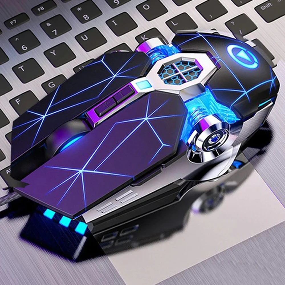 

Игровая мышь Pro Gamer 8D 3200 точек на дюйм, регулируемая проводная оптическая светодиодная компьютерная мышь, USB-кабель, бесшумная мышь для портативных ПК