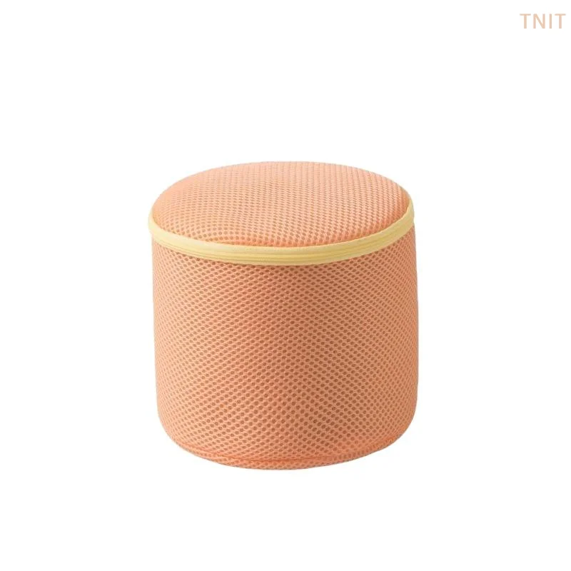 [J] Reusable Mesh Laundry Bag With Anti Deformation Structure And Smooth Zipper Perfect For Washing Bras Delicate Clothes