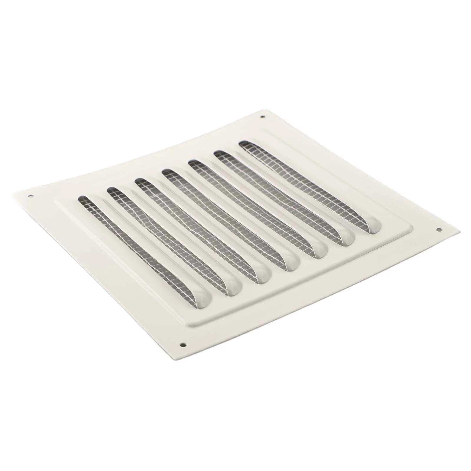 Metal Square Louver Grille Vent Cover for Soffit Ventilation with Mesh Protection Suitable for Wall Ceiling Ducts
