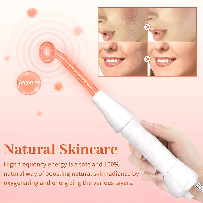 4 In 1 High Frequency Facial Machine Electrotherapy Wand Spot Remover Anti-Wrinkle&Skin Rejuvenation Beauty Skin Care Spa Wand
