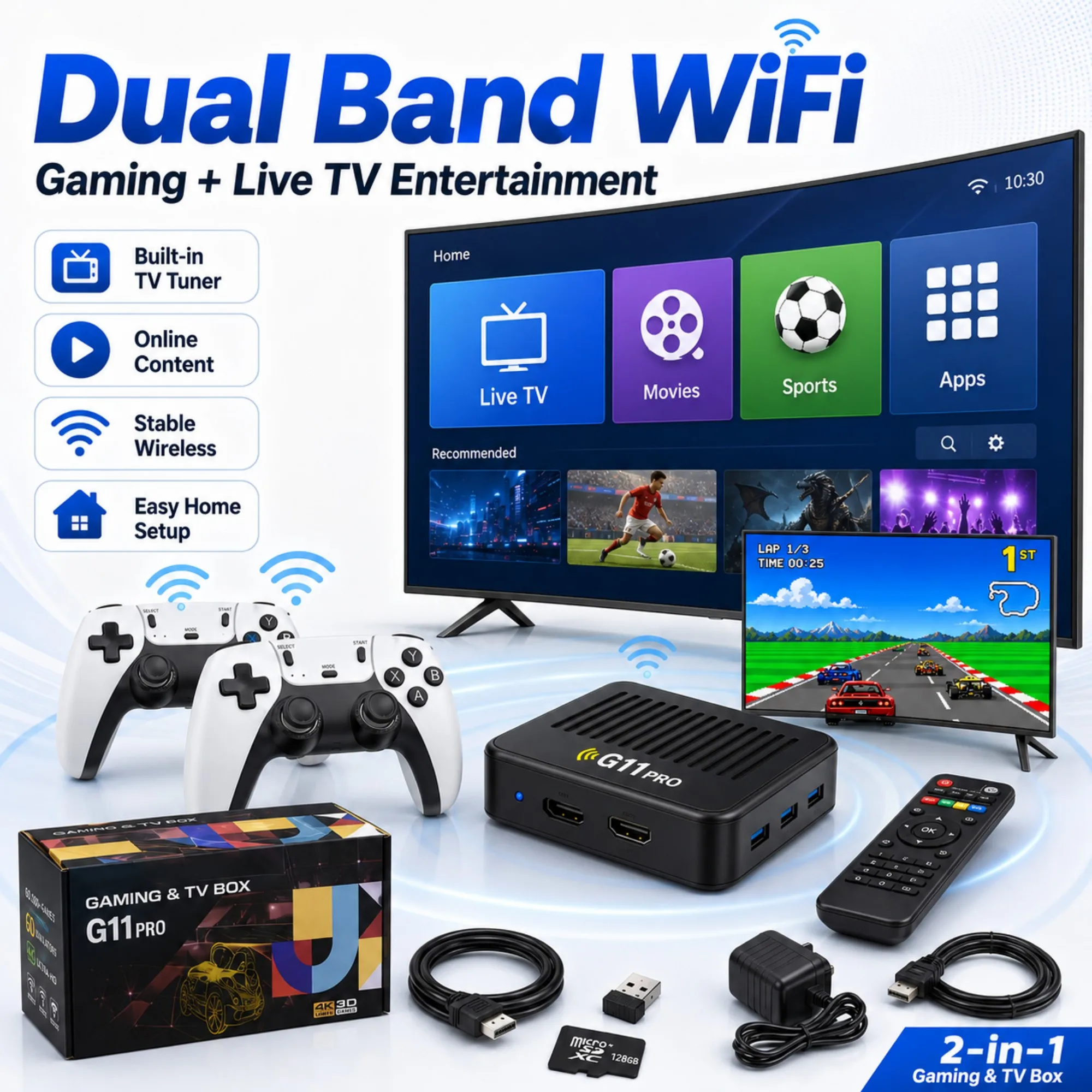 صندوق ألعاب G11 Pro 2026 بدقة - مراجعة Gaming Console For Android Tv وسعره