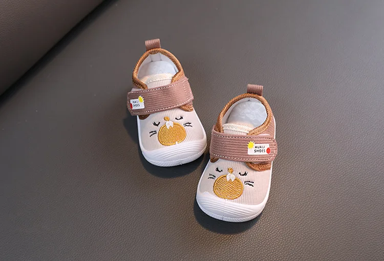2026 Mit Geräusch Baby-Schuhe Frühling Herbst Kleinkind-Laufschuhe Neugeborenen-Lauflernschuhe für Jungen und Mädchen Rosa, Braun – Detail 11