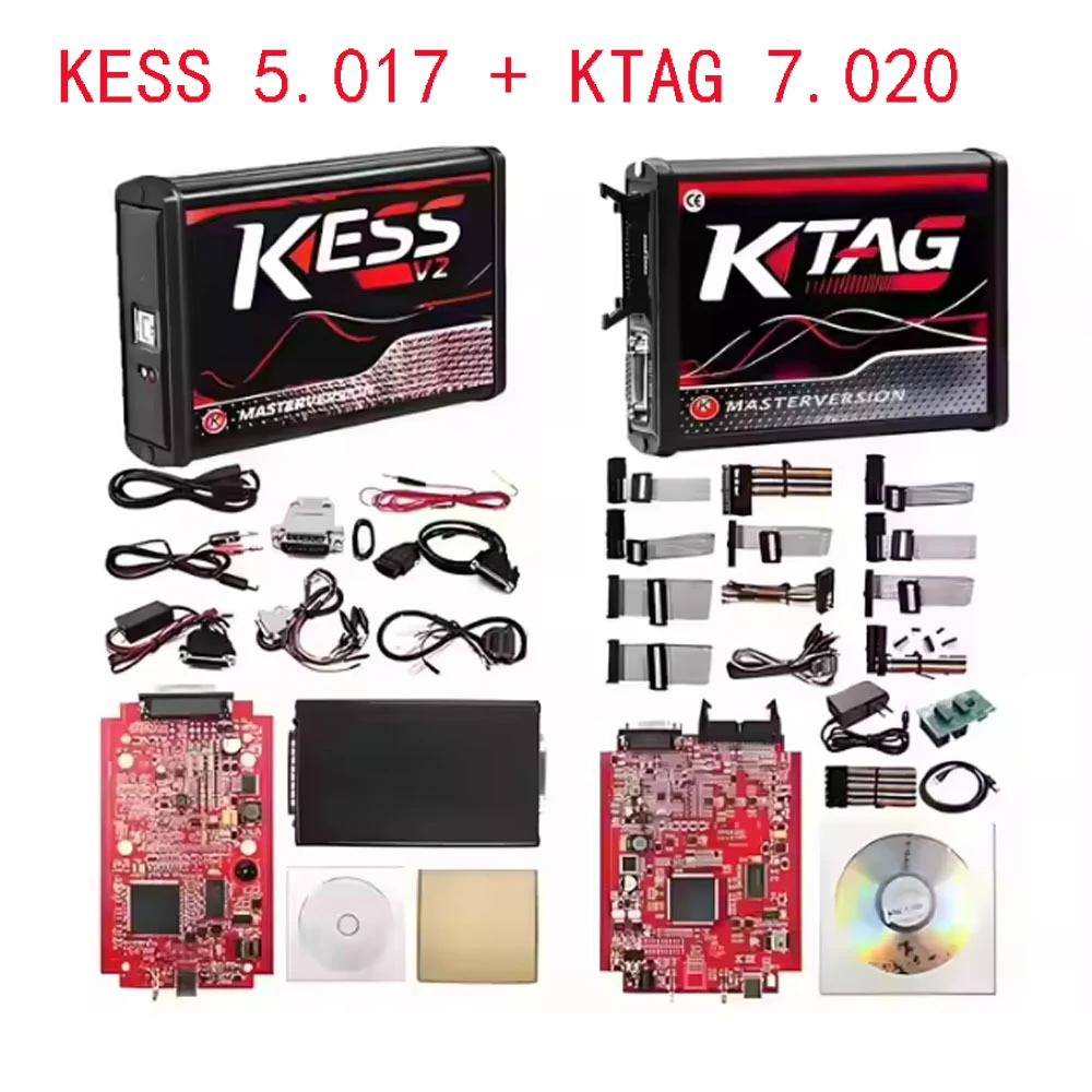 

Для Online Unlimited KTAG V7.020 2.25 4LED KESS 2.80 EU Red V5.017 OBD2 OBD2 Автомобильный комплект для настройки чипа ECU 5,017 k-tag Programmer Tool