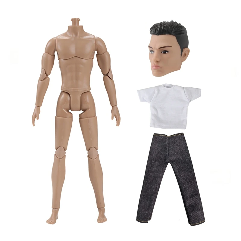 

22 Joints Movable Super Man Dolls Clothes For 12 Inch Ken Kids Toys Fashion Doll Outfit Male Figure Fast Shipping Things Present