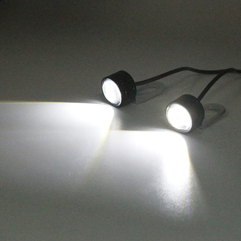 2 pezzi con staffa Car Eagle Eye LED retromarcia luce di guida luci di segnalazione moto fendinebbia testa luci di marcia diurna