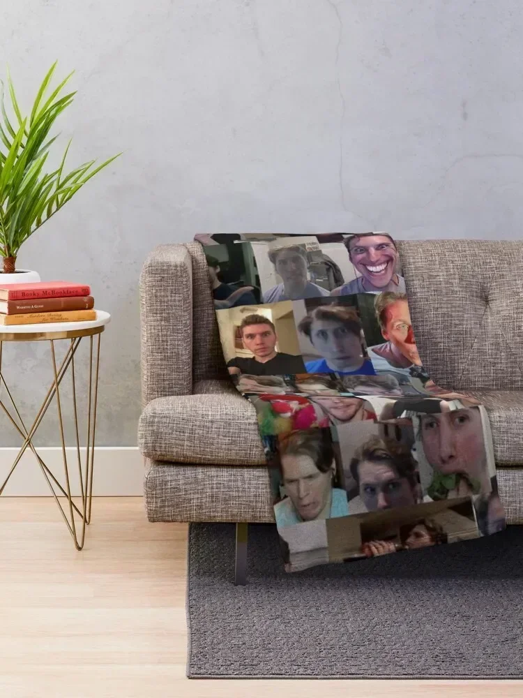 Jerma Collage Throw Blanket Beautifuls Picnic halloween Large Blankets