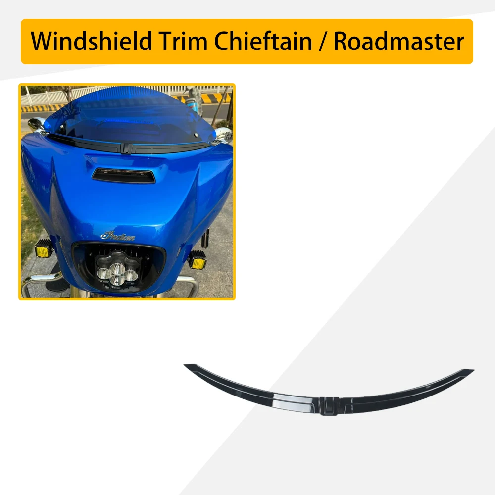 

Хромированная черная декоративная накладка на лобовое стекло для мотоциклов Indian Chieftain Roadmaster 2014-2024, аксессуары для мотоциклов