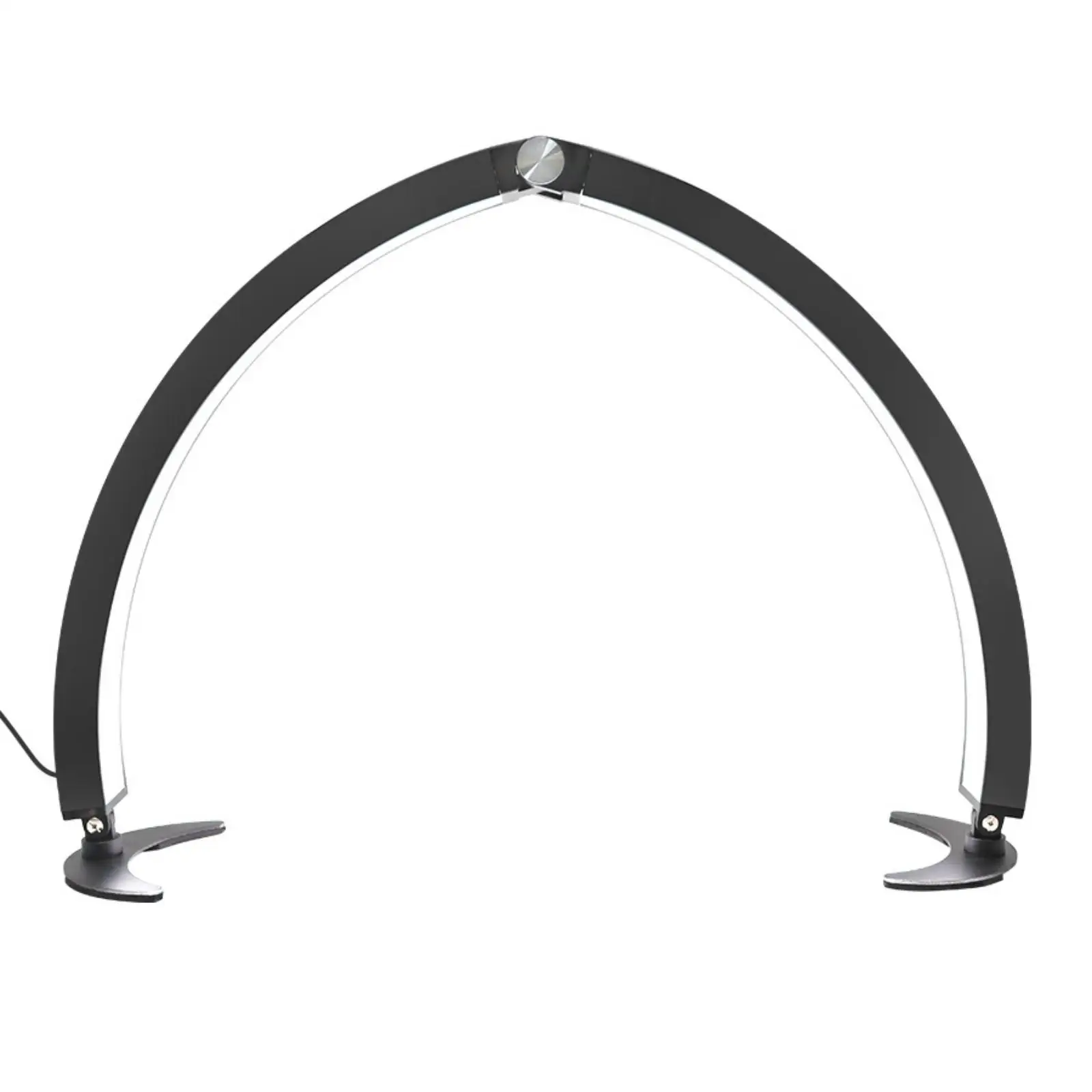 Half Moons Nail Light with Curved Base Arch Half Cosmetic Work Lamp Arch-Shaped Lamp for Lash Artists, Estheticians