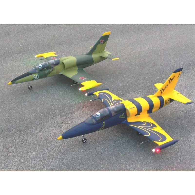 FLYFANS L-39 RC Airplane 64mm EDF Fixed Wing Trainer Jet With Retractable Landing Gear Navigation Lights 4S 6S Dual Version