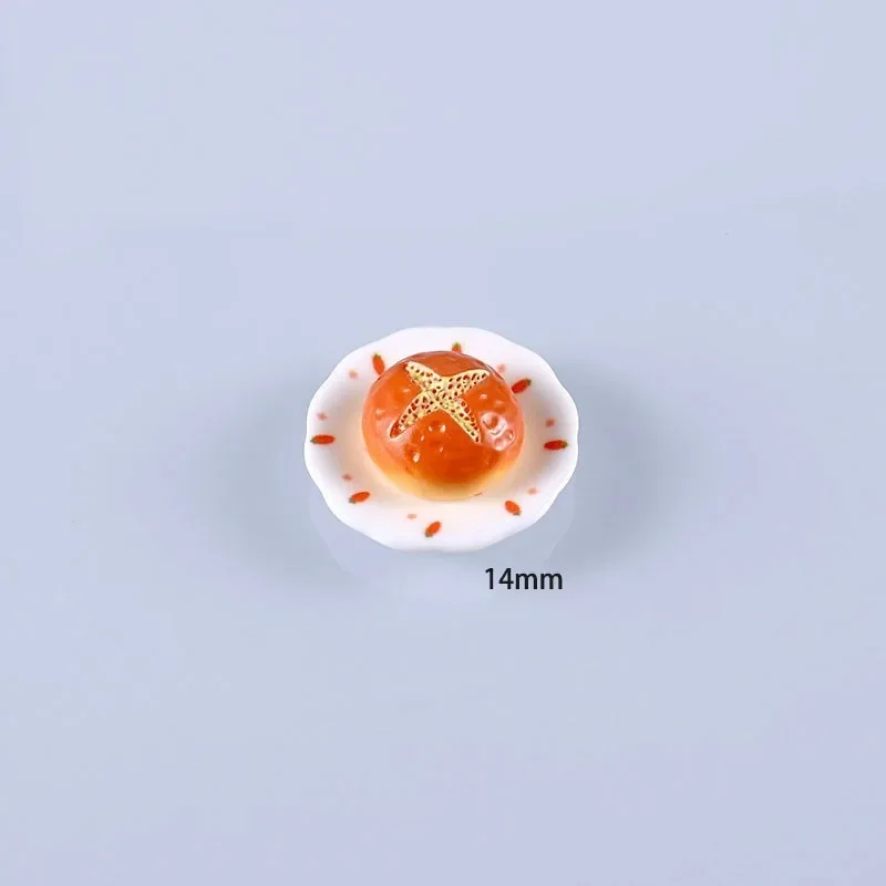 3 قطعة خبز بيت الدمى خبز التوست الصغير الخبز DIY بها بنفسك الراتنج محاكاة ملصقات الثلاجة مصغرة إكسسوارات دمي الغذاء ديكور المنزل #6