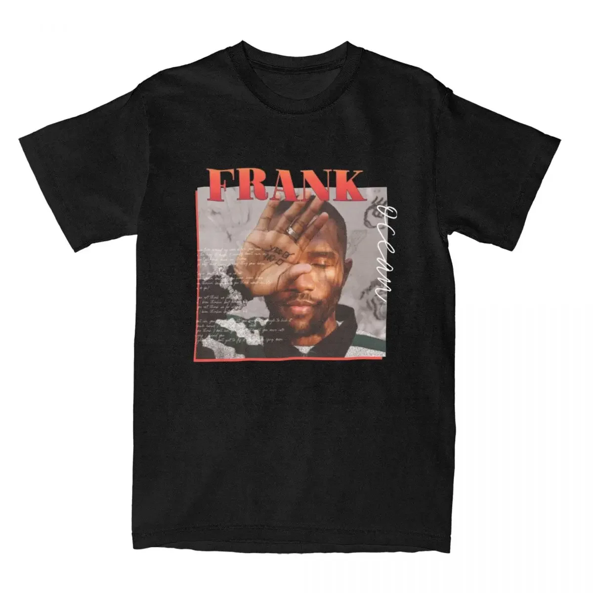 

Frank O-ocean Merch T-Shirts Men Women Vintage 100% Cotton T Shirt Short Sleeve Plus Size Clothing