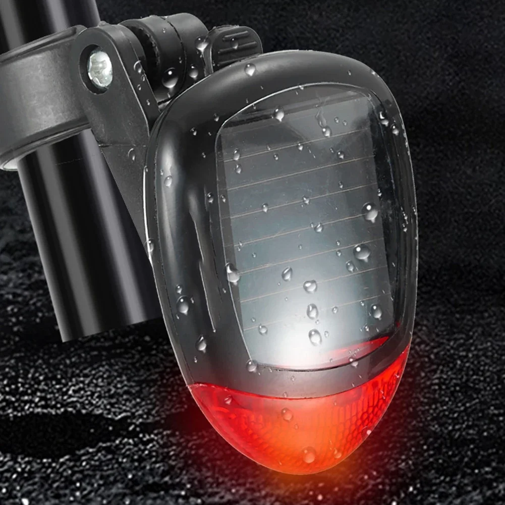 3 Mode Rechargeable Solar Cycling Bicycle Rear Safety Red Light LED Tail Lamp Cycling Safety Solar Power Energy Taillight