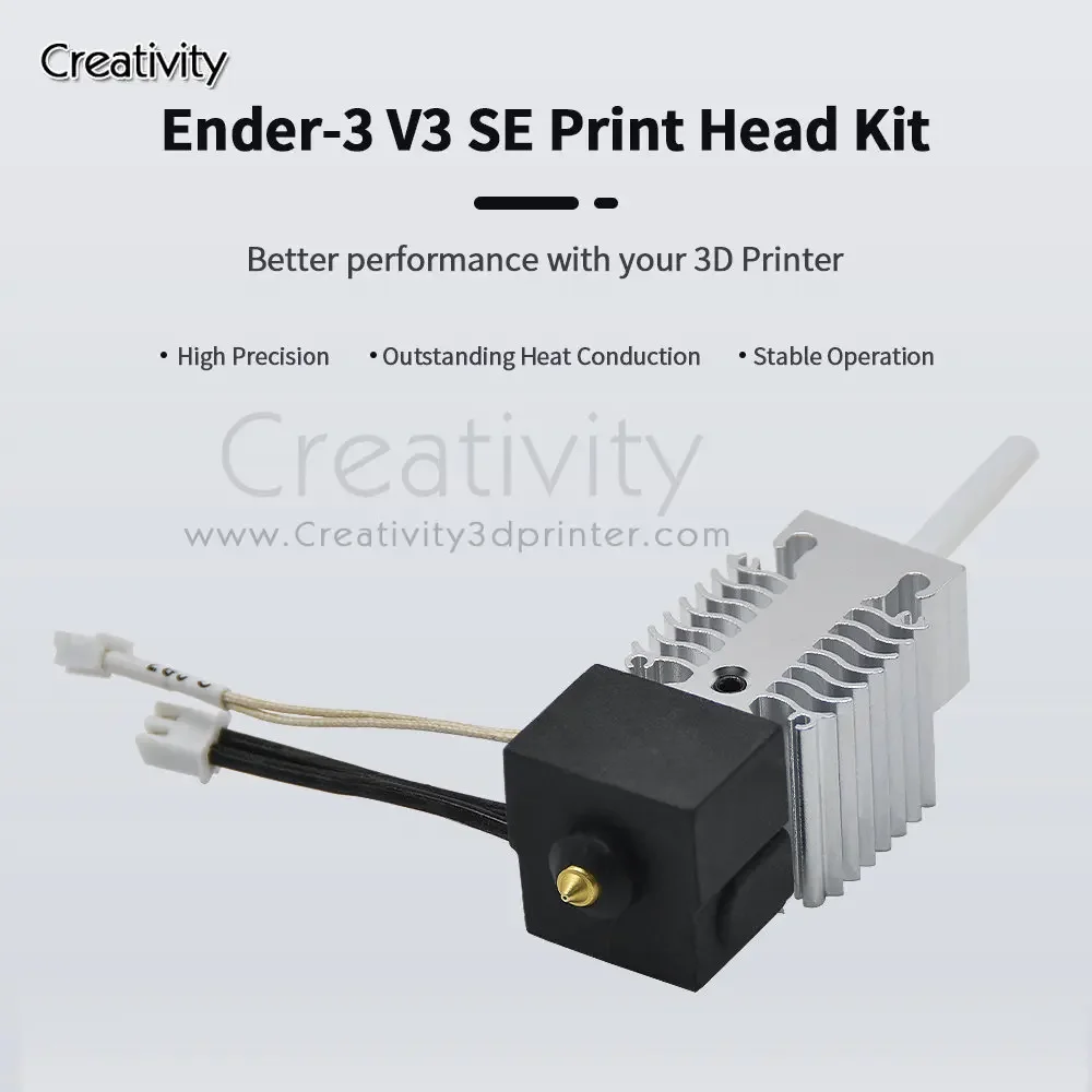 Ender-3 V3 SE All Metal 3D Printer Hot End Nano Bimetal Heated Block Copper Nozzle Extruder Endder 3 V3 SE Hotend Accessories