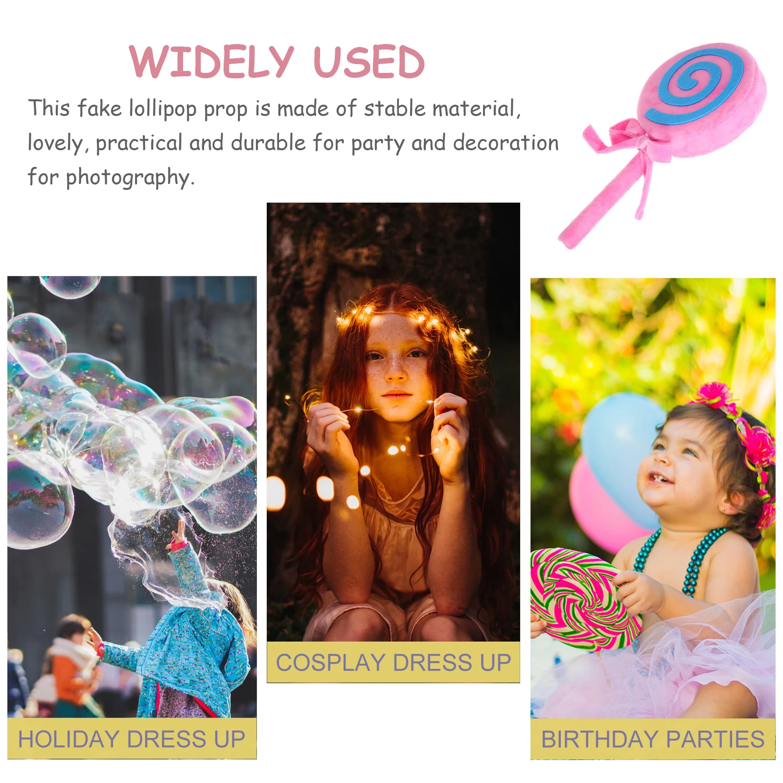 

Fake Lollipop Prop Large Simulation Candy Photo Booth Decoration Photography Prop Party Birthday Home Decor Fake Lollipop