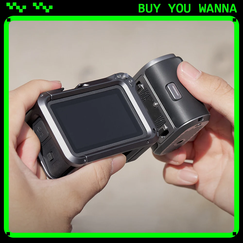 PGYTECH Camera Cage For DJI OSMO Action 6, Aluminum Alloy Protective Vlogging Camera Frame StreetPro Grip Kit