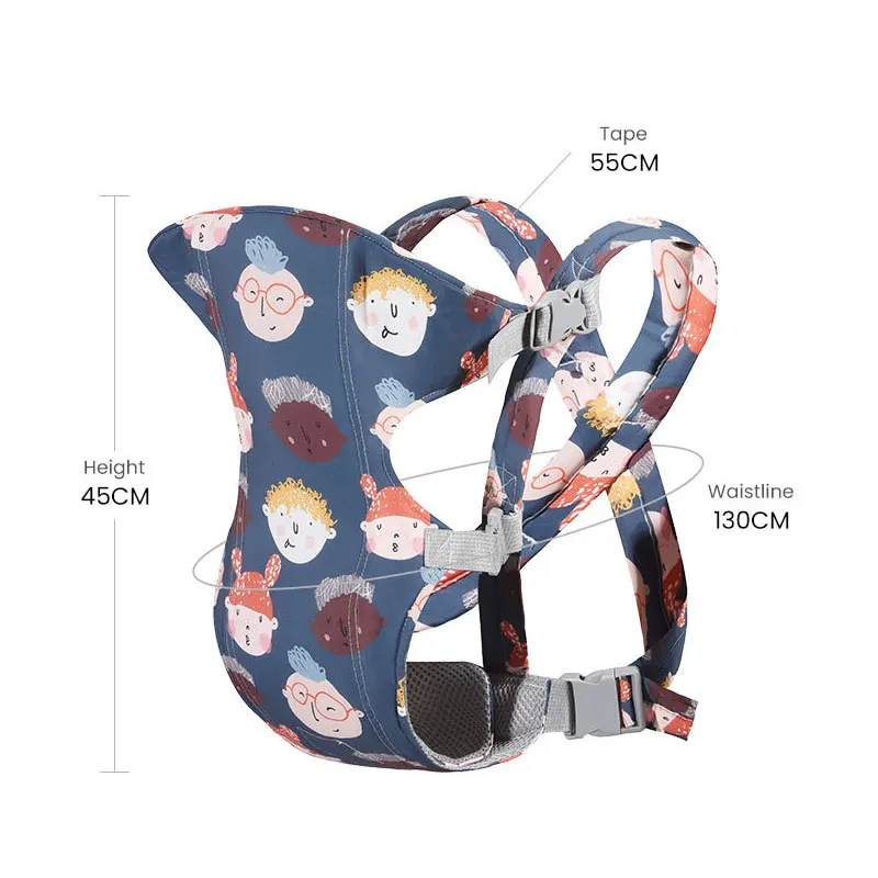 Baby Carrier Newborn Soft Sling Wrap Front Carry And Back Backpack For 0-24 Months Infant Boy Girl Kangaroo Bag Easy To Wear