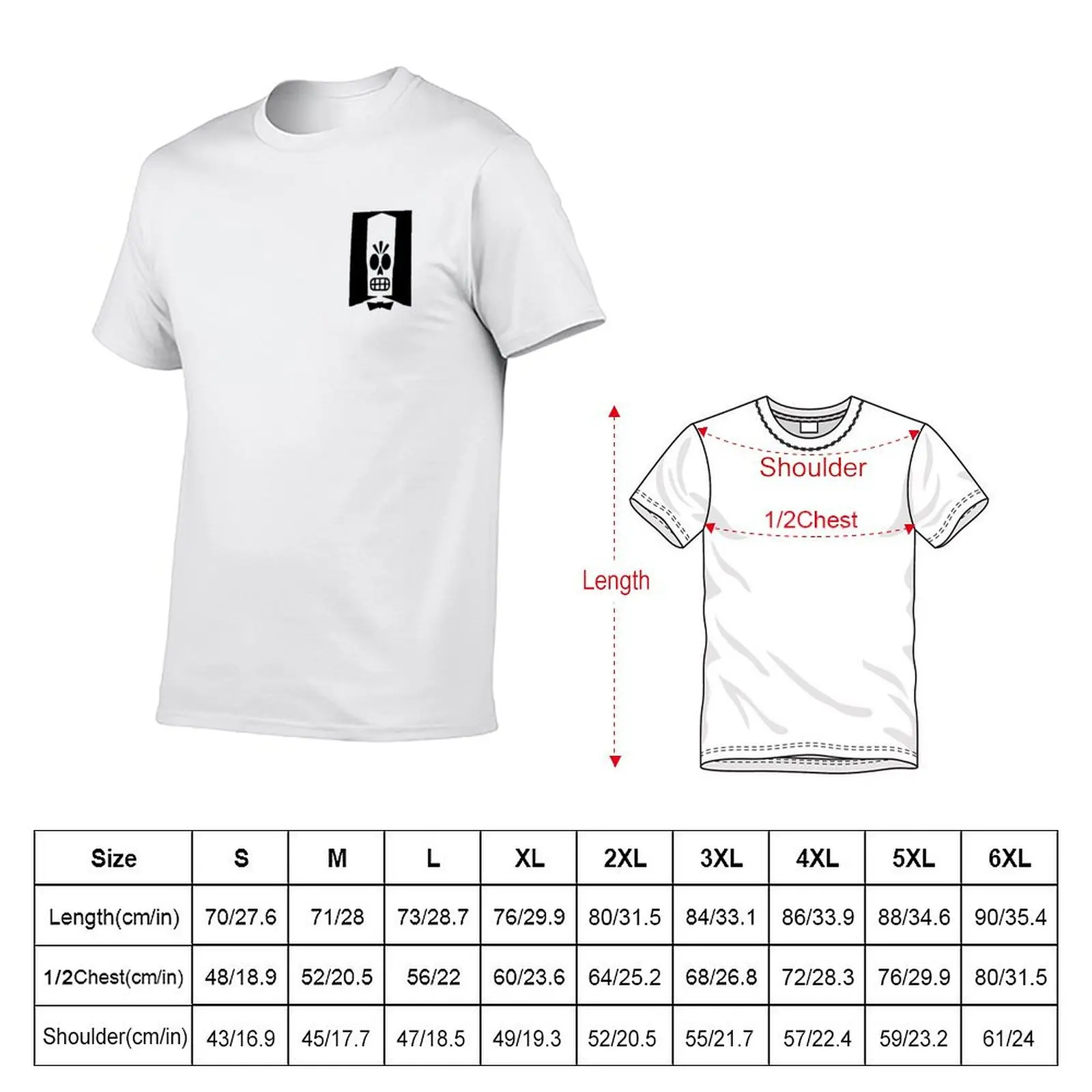 Manny Calavera - Grim Fandango Bust T-Shirt Gym Exercise Short Sleeve T-Shirt