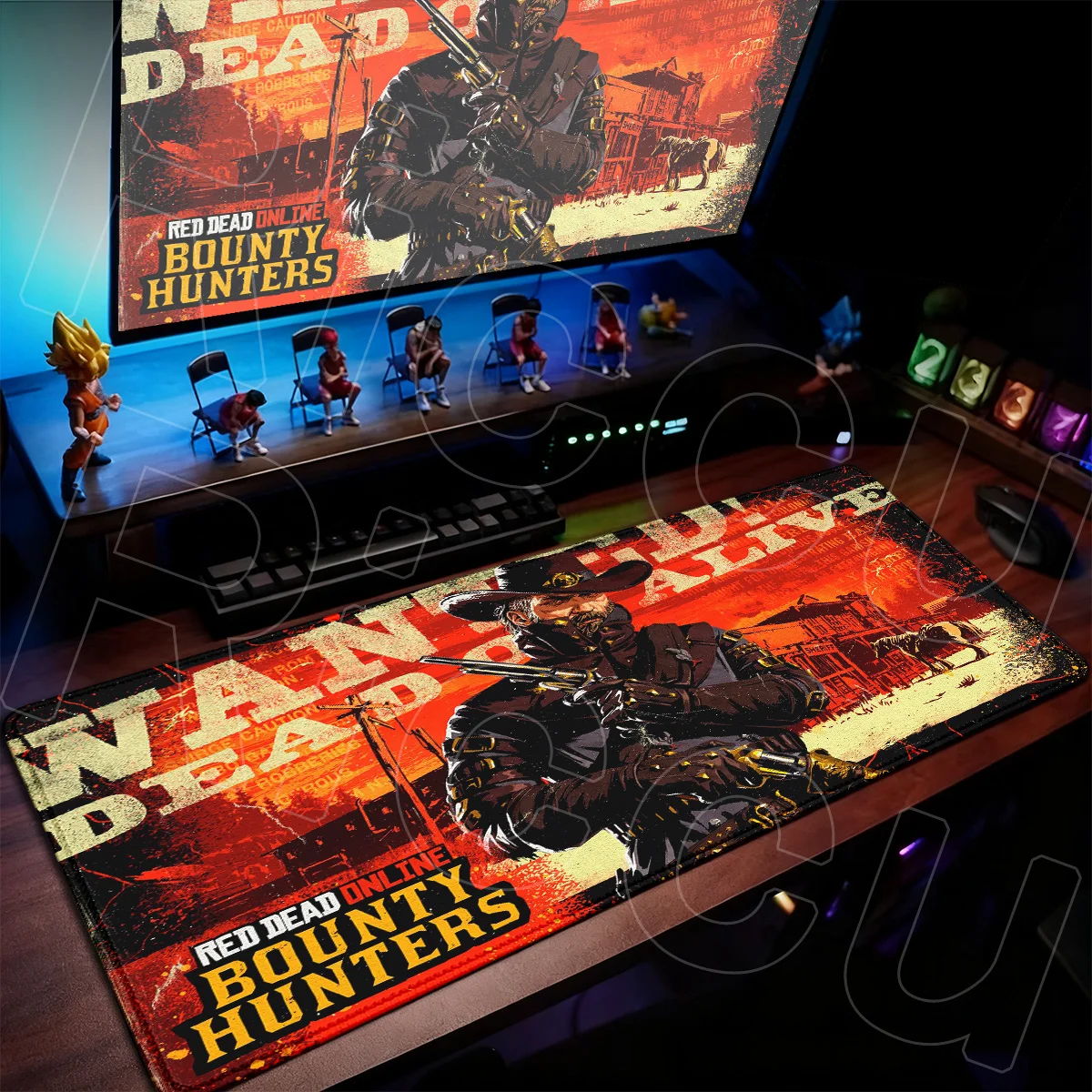 Non-slip Natural Rubber Desk Mat Large Adventure Games Mousepad PC Office Accessories Red Dead Redemption 2 New Locking Edge Rug