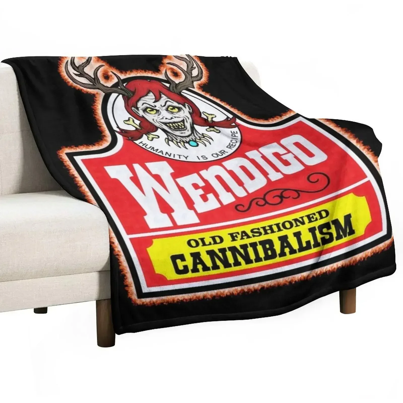 Wendy the Wendigo Throw Blanket Luxury Brand Beautifuls Blankets