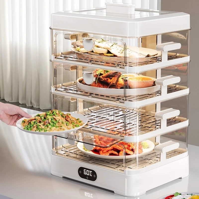 leftover food dust cover five layer household winter electric heating food box Intelligent thermal insulation food cover table