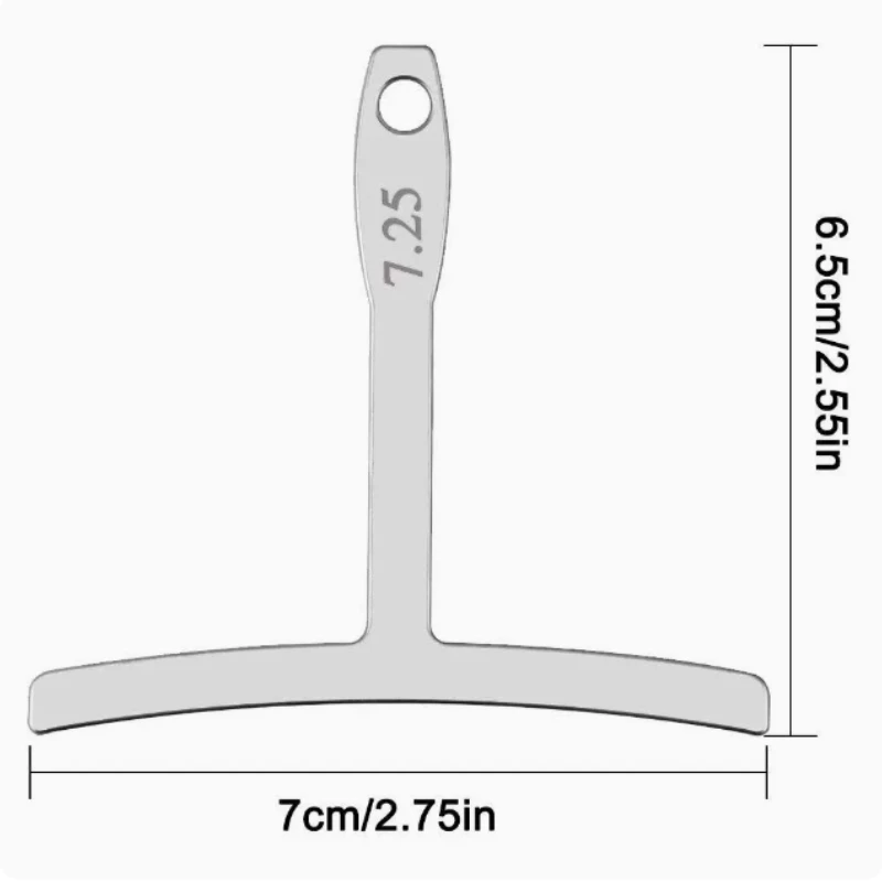 T-Ruler Understring Radius Gauge Fingerboard Tape Measure for Guitar Repair Setup Measuring Tool