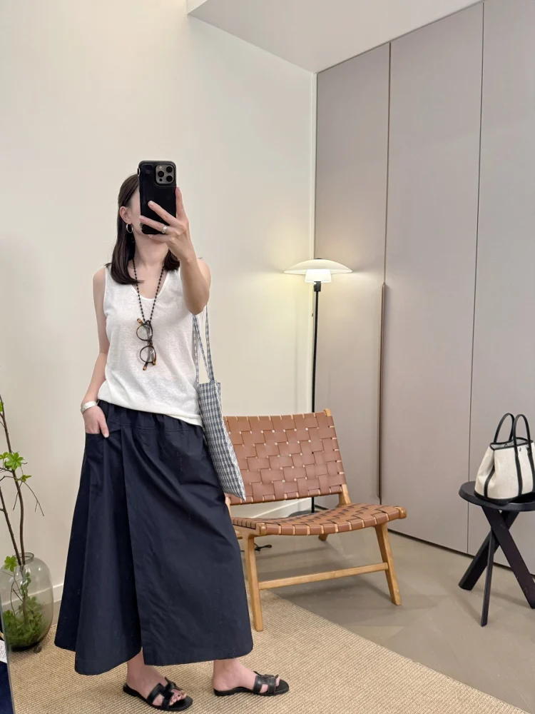 

MKDesign Summer New Arrival Special Edition Thin Design Close to Sun Cloth Casual Aosphere Skirt Pants Women's Faion