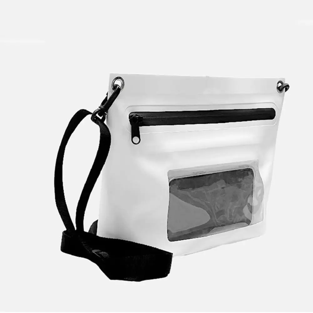 Bolsa seca impermeable transparente de PVC, bolsa de hombro para buceo, funda de teléfono subacuática, bolsa seca para exteriores, 4,5 l