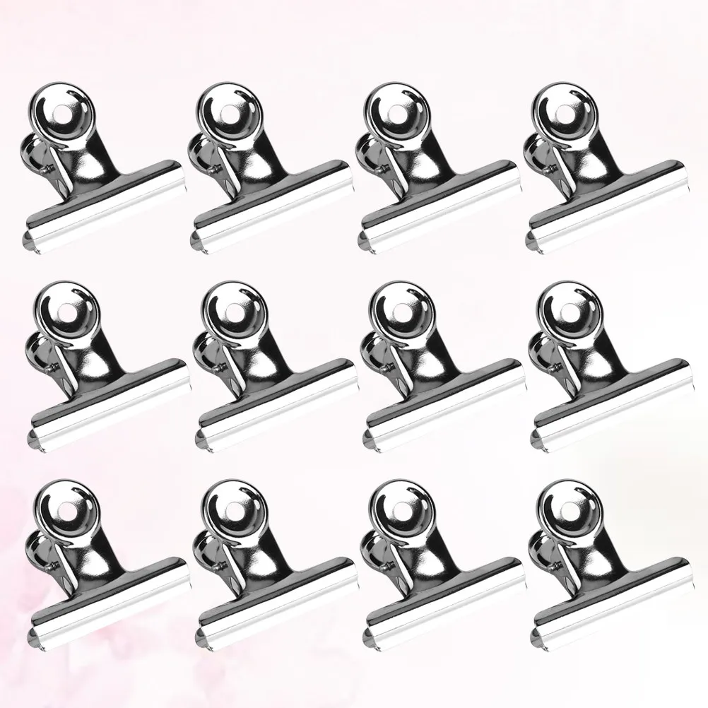 

30Pcs Metal Snack Sealing Clips Reusable Airtight Closure Clamps for Food Packaging Dry Fruits Bread Bags Notes