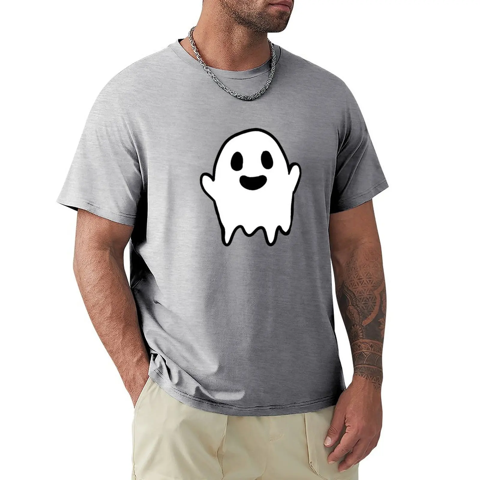 Lil Ghosty T-shirt for a boy summer clothes Aesthetic clothing funny t shirts for men