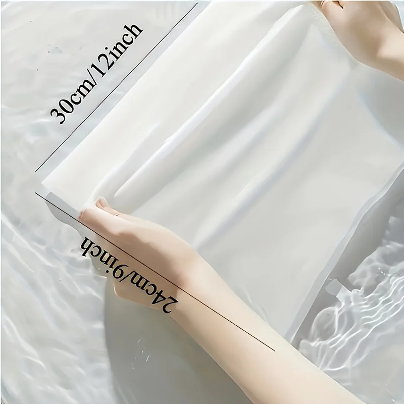 圧縮タオル、個別包装、ウェット＆ドライメイク落とし、旅行用携帯厚手小型正方形タオル、キャンプ用タオル