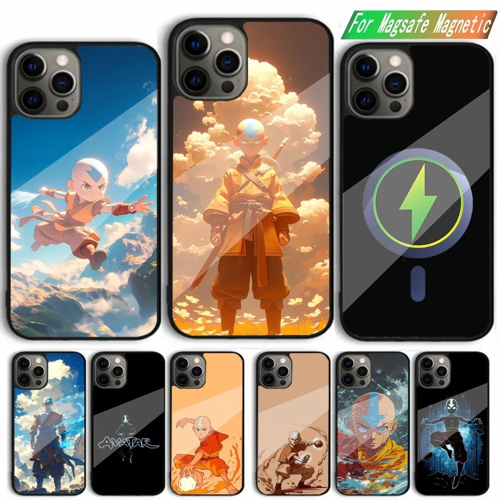 Avatar The Last A-Airbender Aang Phone Case For iPhone 15,14,13,12,11,Plus,Pro,Max Mini Magsafe Magnetic Wireless Charging