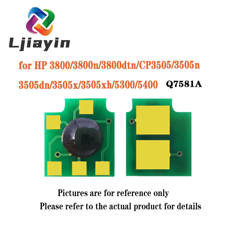 WW Version Q7580A/Q7581A/Q7582A/Q7583A Toner Chip for HP Color LaserJet 3800/3800n/3800dtn/CP3505/3505n/3505dn/3505x/3505xh