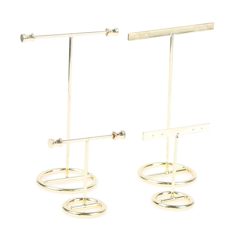 2026 Earrings Display Stand Gold Earrings Display Rack T-Shape Earrings Showcase