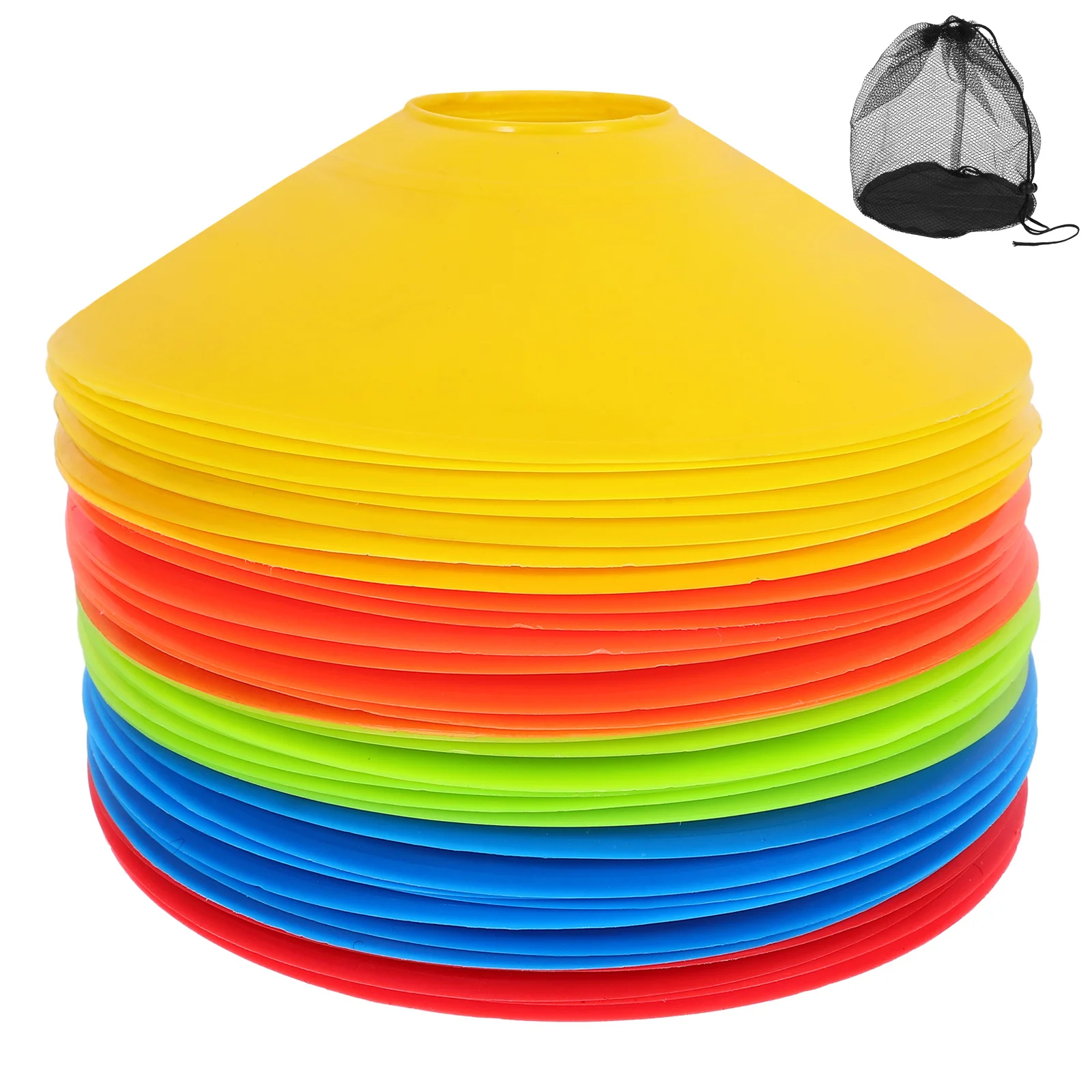

1 set Soccer Training Discs Set Pe Football Cones For Kids Sports Agility Drills Outdoor Indoor Training Equipment Marking Signs