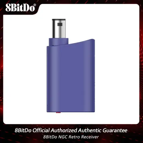 Adaptador receptor retrô 8bitdo ngc para nintendo gamecube windows 10, 11, compatível com xbox one series wii u controlador de jogo ﻿