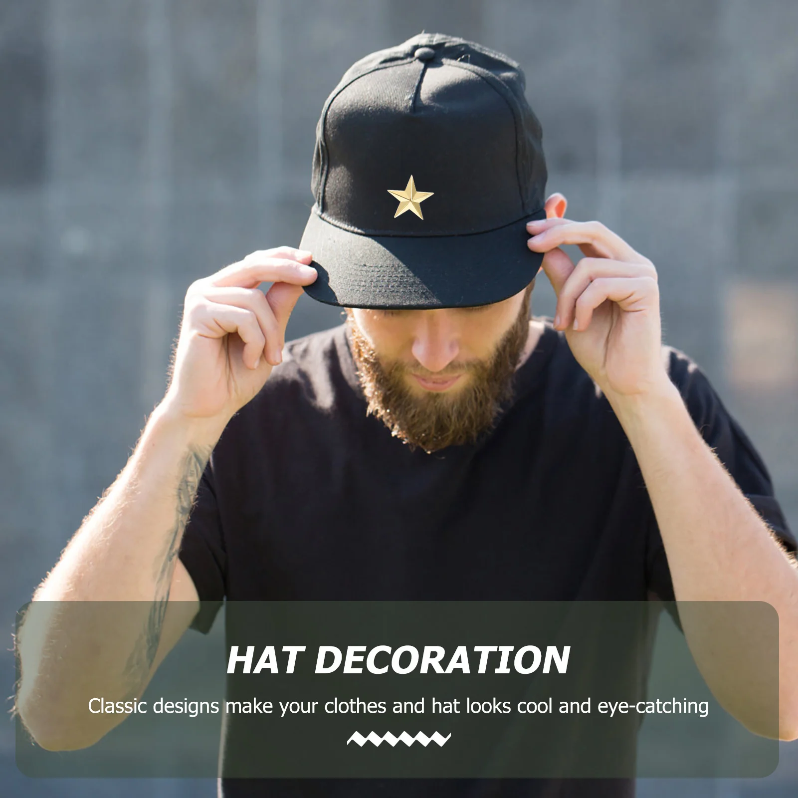 

12pcs Star Shape Badges Lapel Pins Elegant Cool Design Party Costume Decorations Independence Day Gift Star Rating Badge