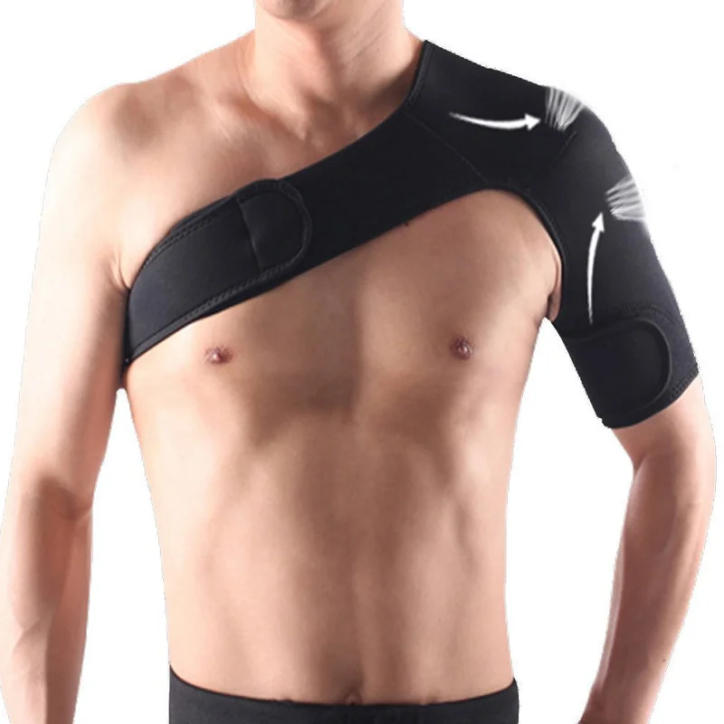 Adjustable Shoulder Brace Men/Women Gym Sports Care Single Shoulder Support Back Brace Guard Strap Wrap Belt Band Pad Breathable