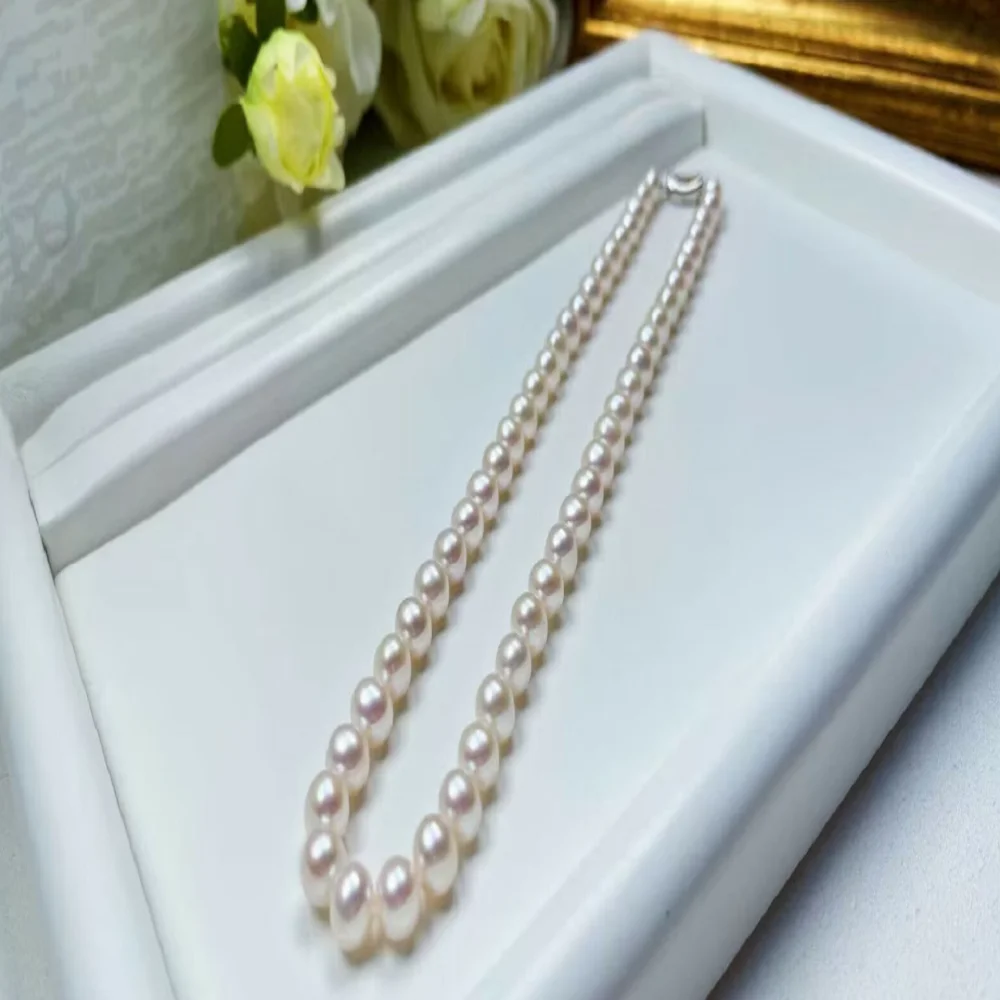 Classic AAAA9-10mm South Sea White Round Pearl Necklace 925s16/18/20/22 inch