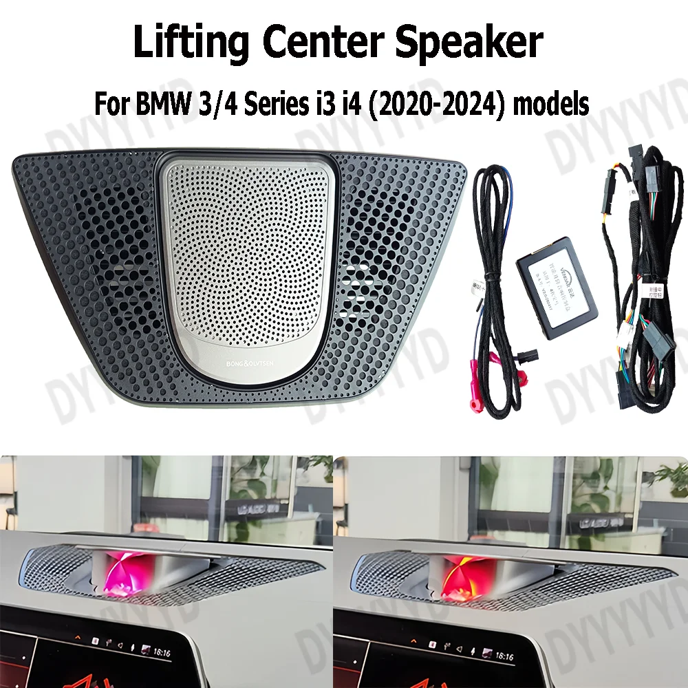 Auto Center Dashboard Lifting Speakers for BMW 3 Series G20 X5 G05 X3 G01 X6 G06 X7 G07 Car Audio 11 Colors LED Ambient Lighting