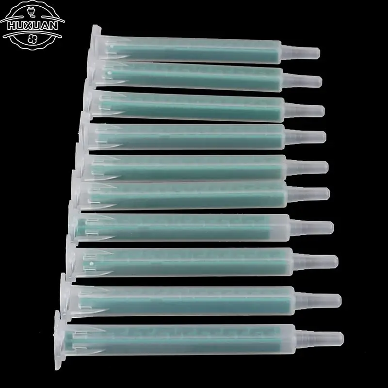 10pcs Resin AB Glue Static Mixer Mixing Tube Mixing Nozzle Syringe Set 83mm for Two Component Liquid Mixing Machine AB Glue Gun