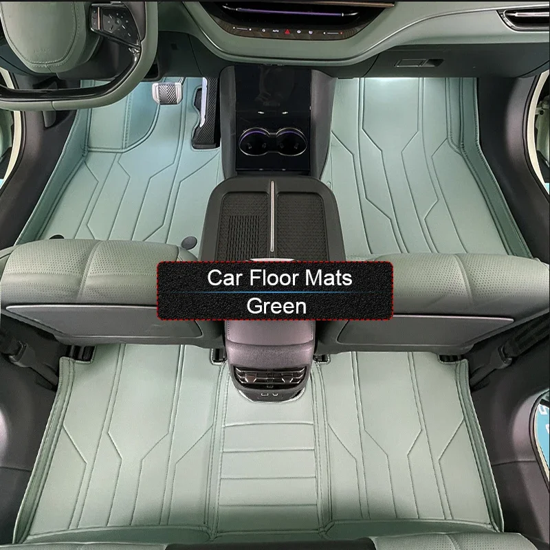 

Custom Nappa Leather Anti-Slip For HONGQI EH7 2025-Present Car Foot Protect Mat Auto Luxury Waterproof Floor Pad Accessory