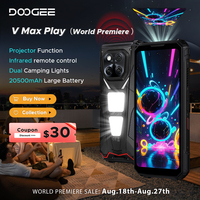 Global Version DOOGEE V Max Play 5G Projector Rugged Phone 6.78\