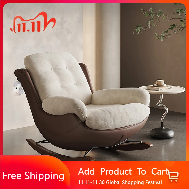 

Rocking Arm Living Room Chairs Lounge Gaming Mobile Luxury Bedroom Chairs Reading Designer Poltrona Chinese Style Furniture