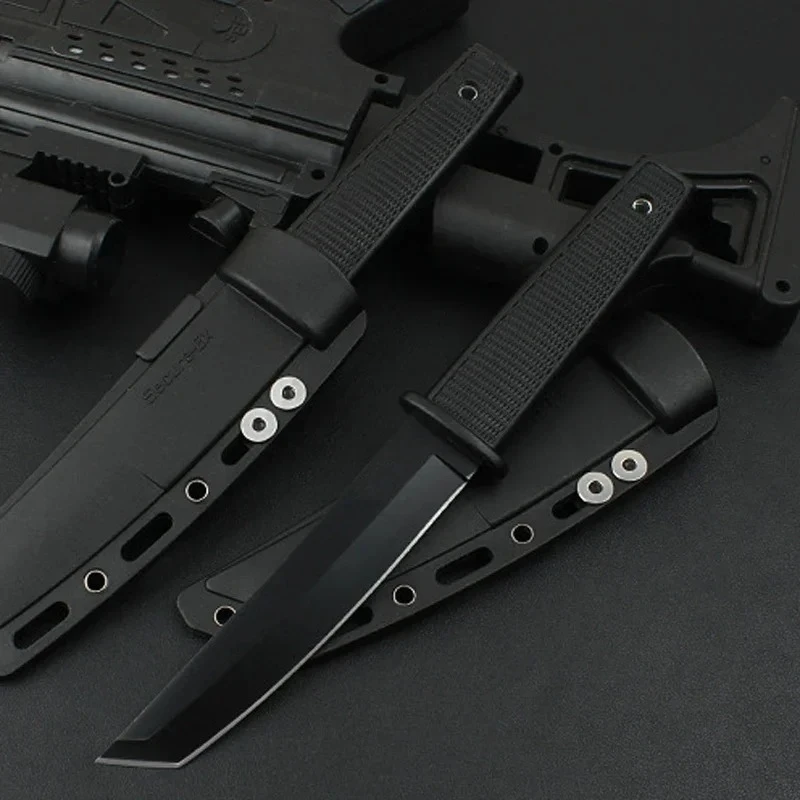 

Portable Tanto Fixed Blade ABS Handle Knife Outdoor Camping Edc Multitool Survival Self Defense Knives Utility Tool