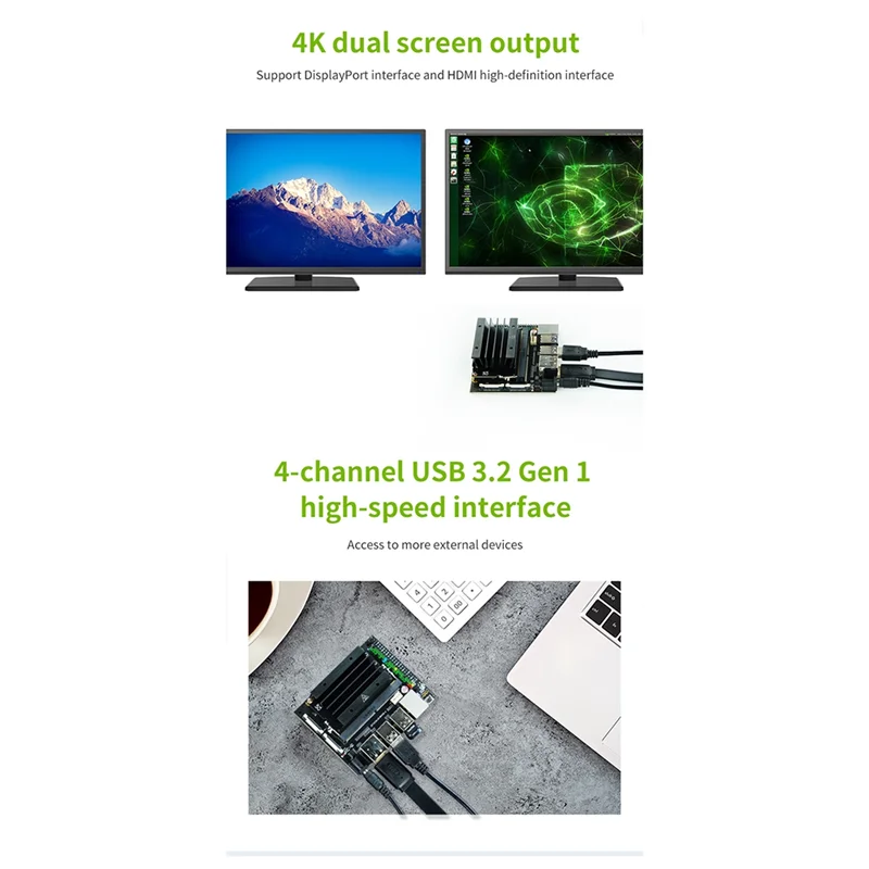 For Jetson Nano 4GB B01 Version Developer Kit+TF Card Slot Deep Learning AI Development Board Platform in Stock(A)