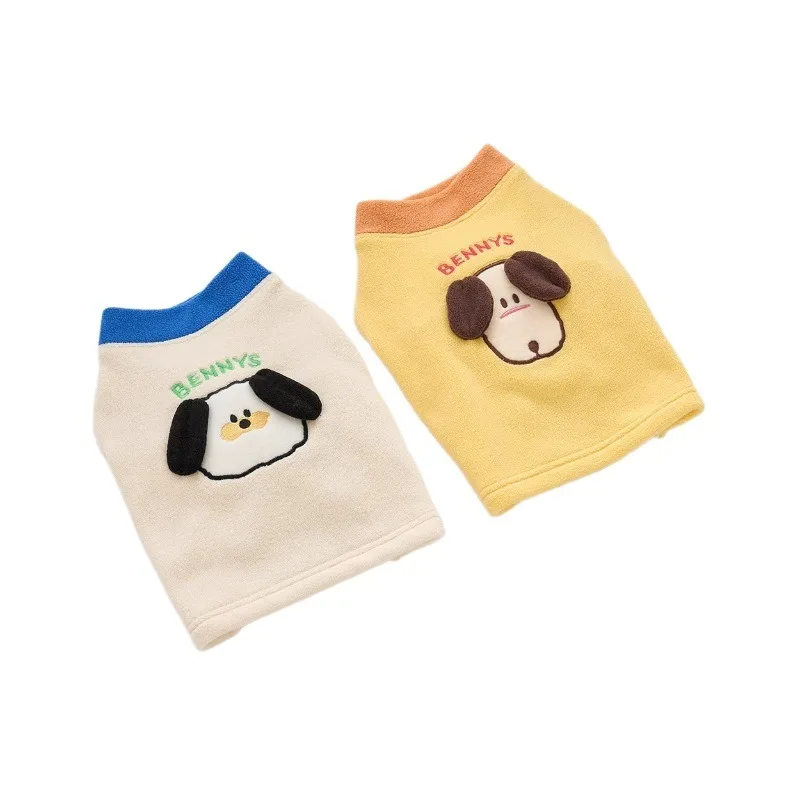 

Autumn Winter Pet Clothes Korean Style Fleece Dog Hoodie Two Legs With 3 D Ears Warm Soft Outfit For Small Medium Dogs Cats Cozy